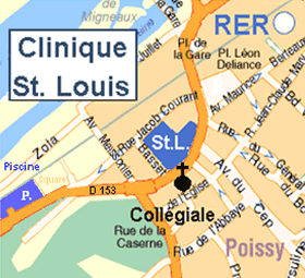 Plan situation clinique St Louis